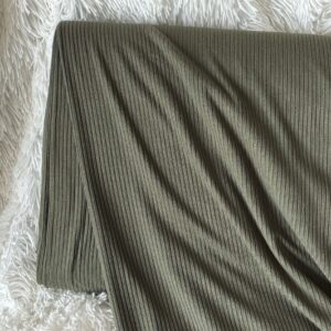 Ribbed Knit-Dark Olive