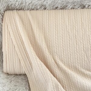 Jacquard Cable Knit-Cream